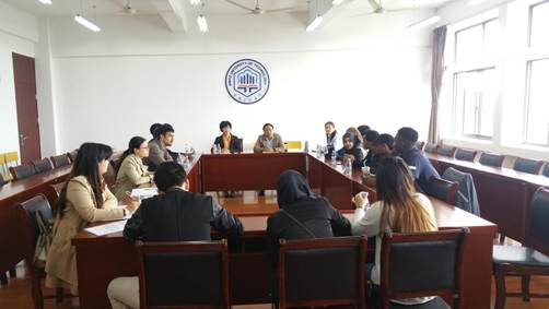20170509外事办党支部联系国贸本科2016级留学生班级班会